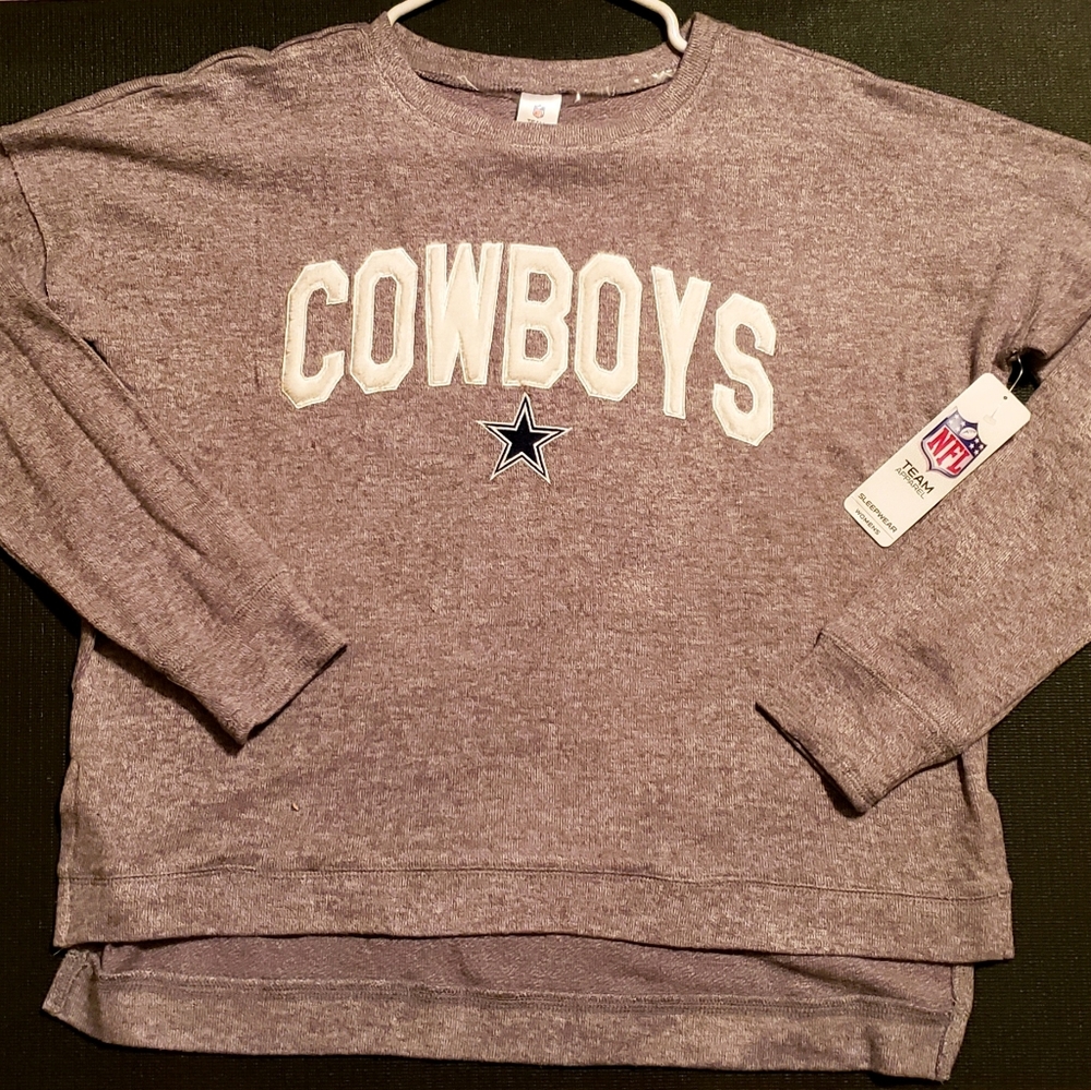 WOMEN'S DALLAS COWBOYS Ravine LS Sleepwear Heathered Gray (XL)
